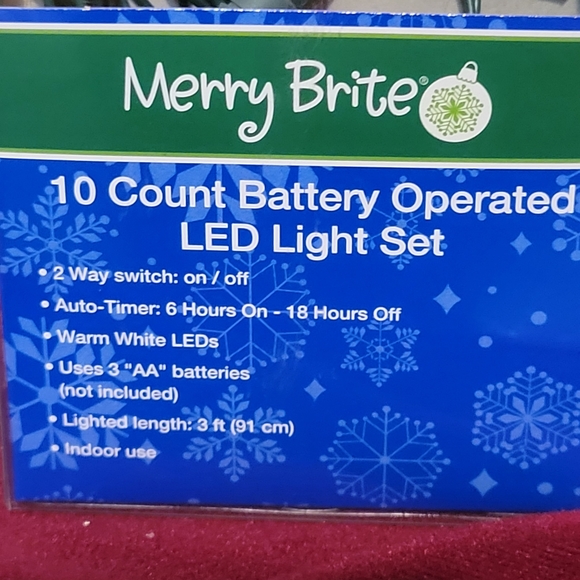 Merry Brite LED 10 Count Battery Operated Light Set - Picture 3 of 5